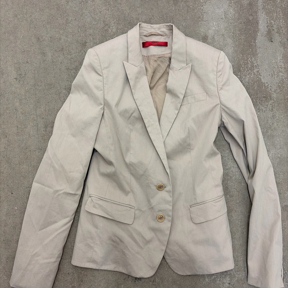 HUGO boss classic old money Light Beige Blazer